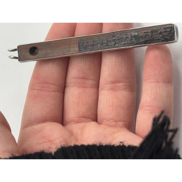 Koa Wood & Sterling Silver Pendant By Dueberie - Picture 5 of 5